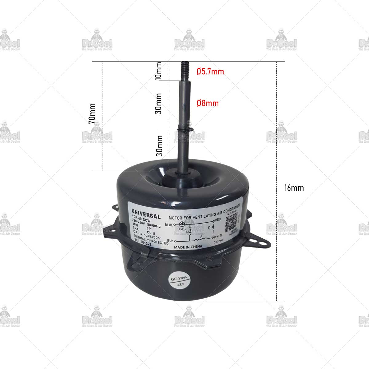 موتور فن کندانسور YDK-40