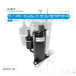مشخصات فنی و کاتالوگ کمپرسور 12 هزار گاز R410a مدلASM125V1VFT | دکتر کول