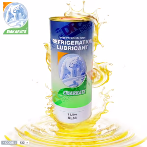 روغن پلی استر خرسی یک لیتری مدل RL68 برند EMARKATE | روغن خرسی پلی استر محصوص گاز R410 برند EMARKATE | دکتر کول