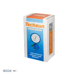 گیج تکی والو + گیج تکی تکسان TECHSUN سه گاز مناسب گازگیری کولر گازی