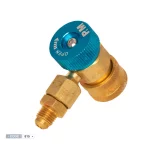OCR R134A Quick Coupler Connector Adapter, High & Low Adjustable with 1/4" Male Flare
