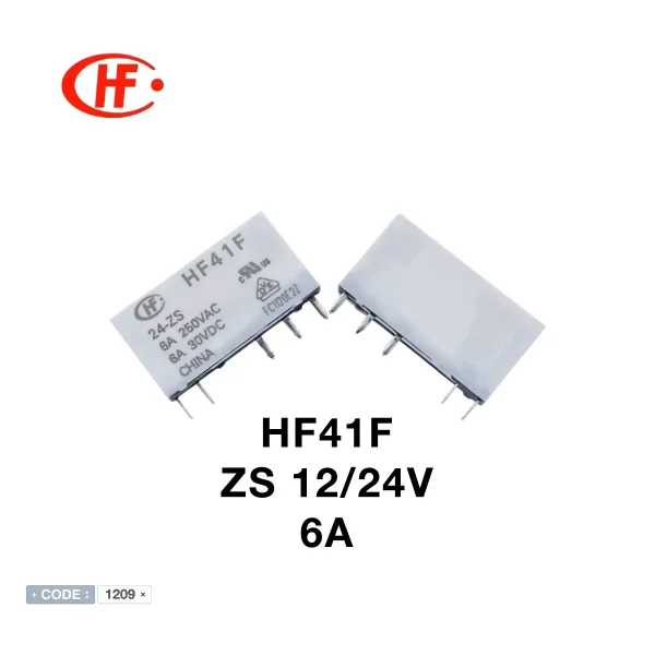 رله 12 ولتی و 24 ولتی مدل HF41F12-ZST HF41F24-ZS