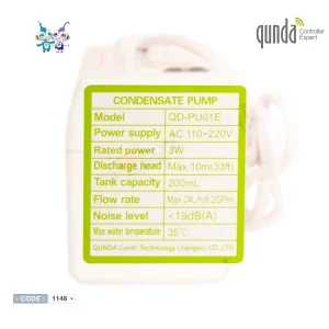 پمپ درین(تخلیه آب) کوندا مدل QD-PU01E