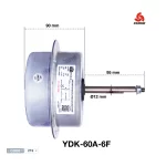 قیمت و راهنمای خرید موتور فن کولر جنرال لبخندی 24 هزار YDK-60-6F | فن کندانسور کولر 24 هزار جنرال | موتور فن 60 وات کولر گازی جنرال | دکتر کول