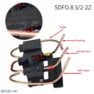 شیر برقی گاز یخچال ساید مدل SDF0.8-3/2-2Z | دکتر کول